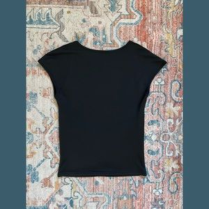 Black Backless Top